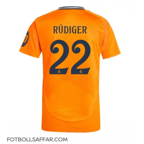 Real Madrid Antonio Rudiger #22 Bortatröja 2024-25 Kortärmad